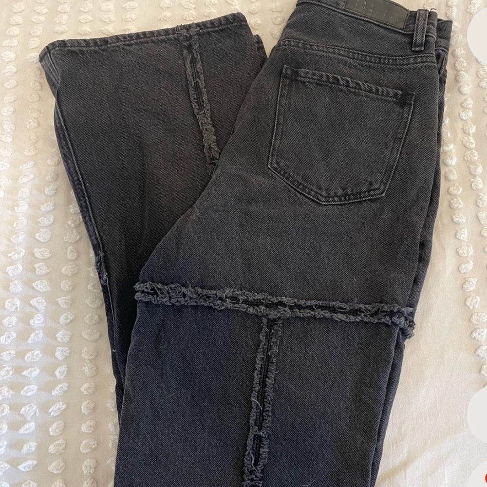 Pacsun patchwork texture black jeans